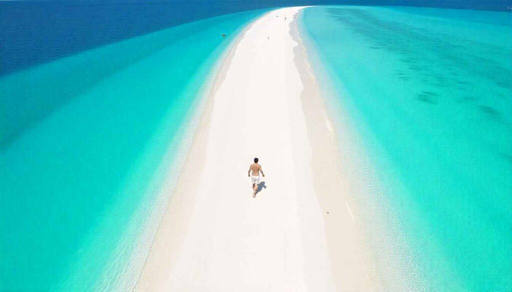 The famous sandbar at Tup Island, a must-see on any Ao Nang island-hopping tour.