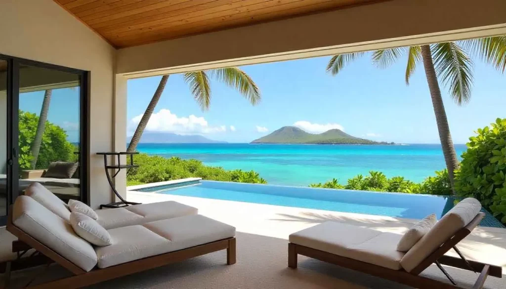 A luxury Lanikai Beach rental home with direct ocean views.