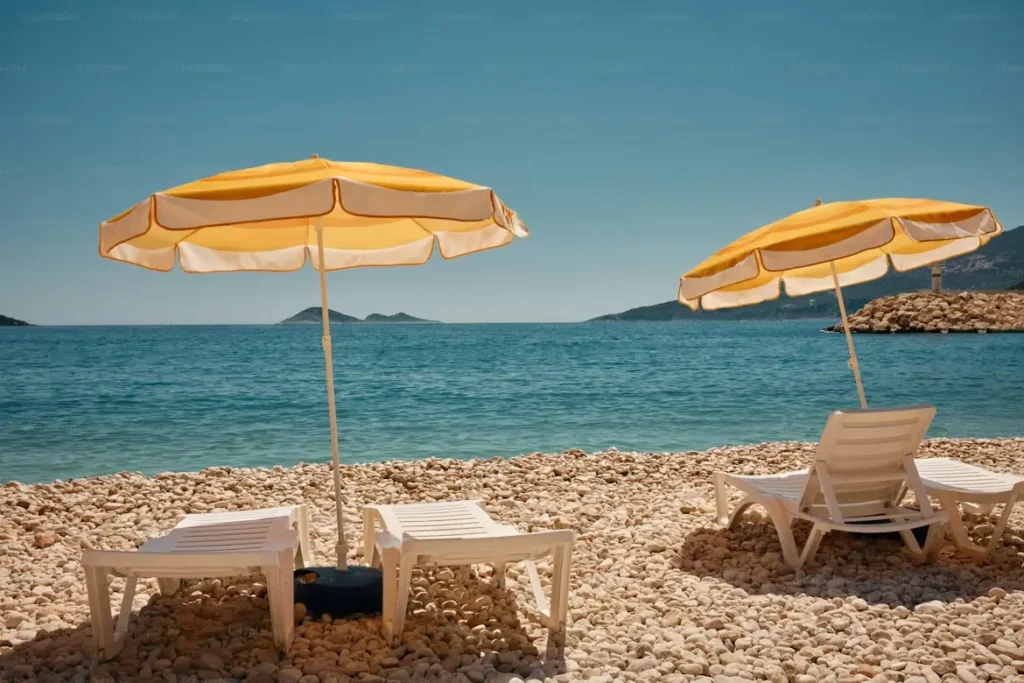 playa balandra beach setup relaxation