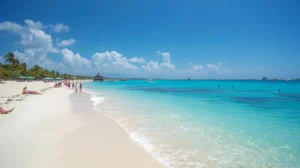 playa balandra spring clear sky turquoise water